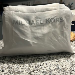 Michael Kors Cece Medium Flap Chain Shoulder Bag Black/Brown MK Signature